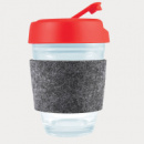 Vienna Coffee Cup Flip Lid RPET Band+Red