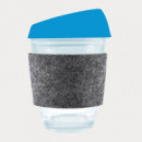 Vienna Coffee Cup Silicone Lid RPET Band+Light Blue