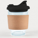 Vienna Coffee Cup Snap Lid Cork Band+Black