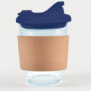 Vienna Coffee Cup Snap Lid Cork Band+Navy