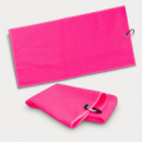 Waffle Golf Towel+Magenta