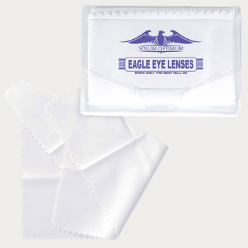 White Microfibre Lens Cloth