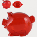 Worlds Smallest Pig Coin Bank+Red